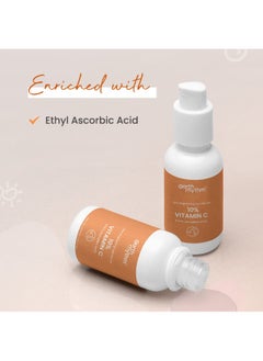 Earth Rhythm 10% Vitamin C Face Serum| Brightens Skin, Provides Glow, Hydrates Skin | Ethyl Ascorbic Acid - 30 ml  - Image 4