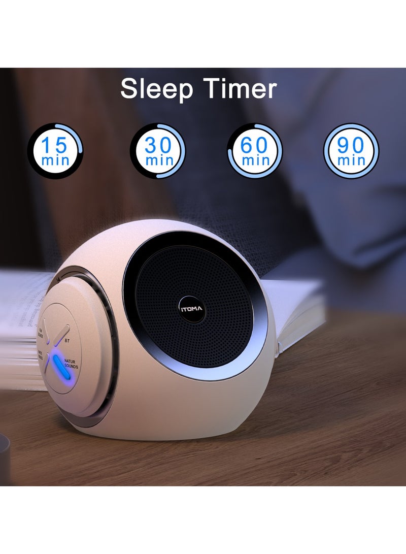 iTOMA White Noise Machine for Baby-30 Soothing Sounds with Bluetooth Speaker Portable White Noise for Kids & Adults for Sleeping Timer  - Image 3