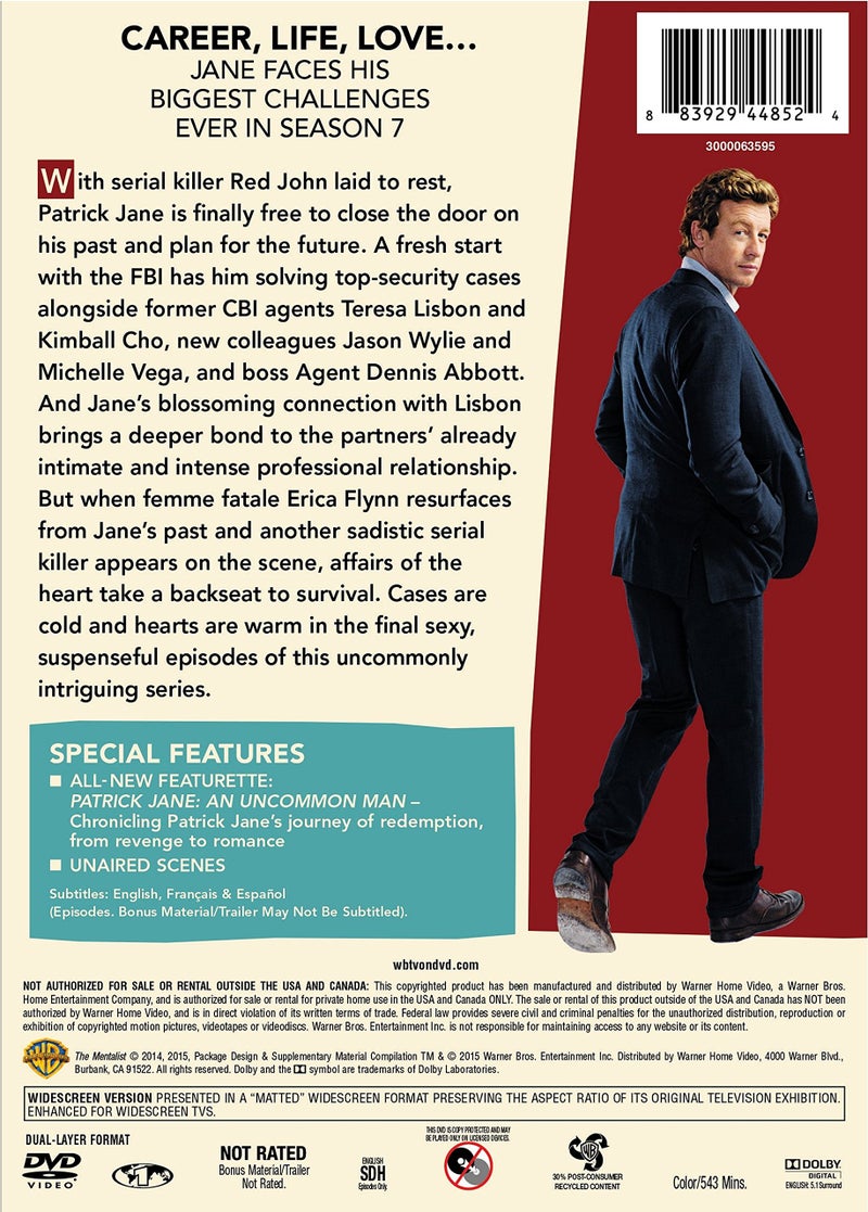 WB The Mentalist: The Complete Seventh and Final Season (DVD) - Image 2