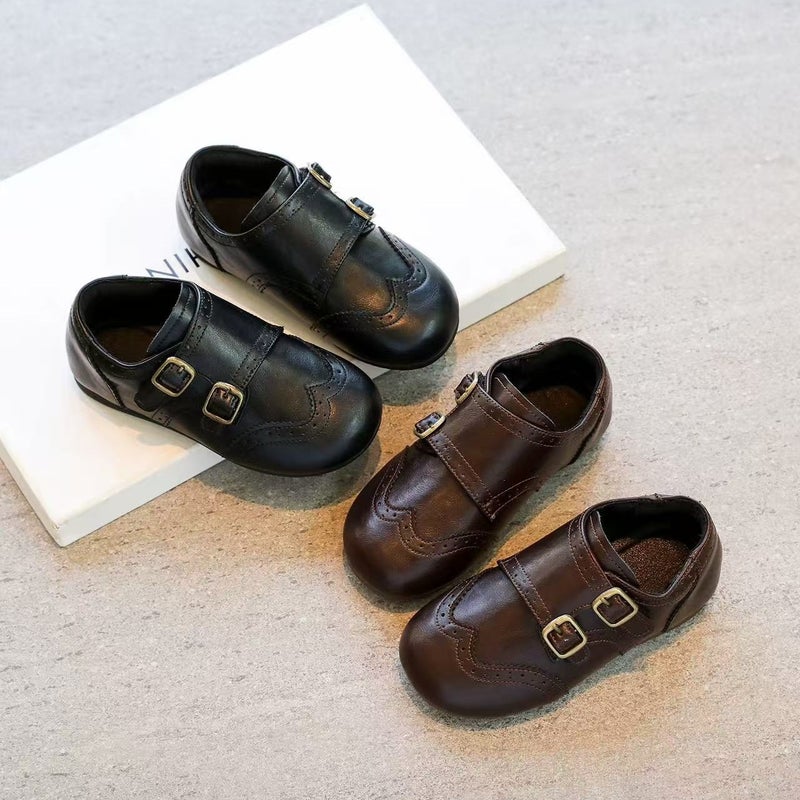 Girls'' Leather Shoes, Spring and Autumn Children''s Loafers, Little Girl Shoes, British Style Single Shoes, Girls'' Shoes, Black Performance Shoes - Image 3