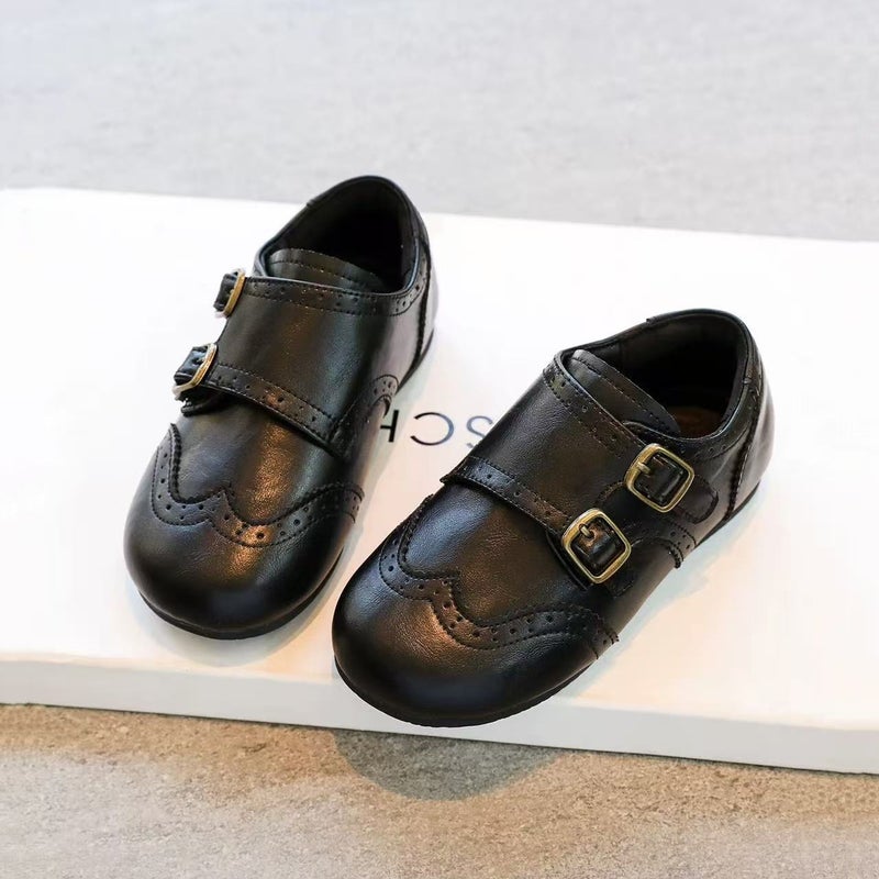 Girls'' Leather Shoes, Spring and Autumn Children''s Loafers, Little Girl Shoes, British Style Single Shoes, Girls'' Shoes, Black Performance Shoes - Image 2