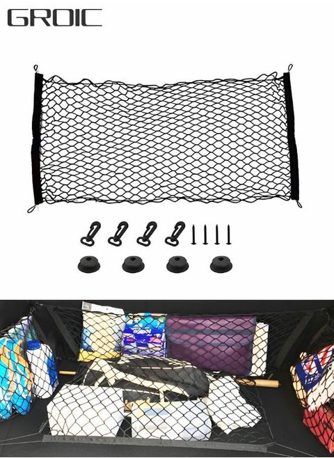 Automotive Cargo Nets Trunk Net Organizer for Car, Universal Storage Cargo Net with Hooks, Vehicle Carrier Organizer SUV Truck Cargo Luggage Nets