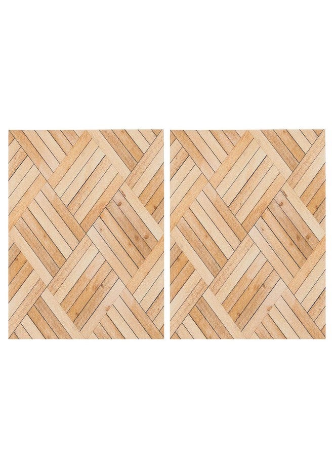 MECCANIXITY Dollhouse Floorboards 4 x 4 Inch Brown Wood Dollhouse Wallpaper and Flooring for Dollhouse Accessories 2 Pcs, Small - Image 2
