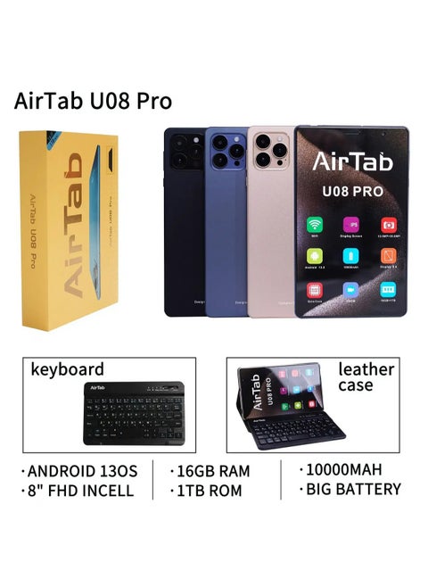 AirTab U08 Pro Tablet Performance and Style in Every Touch (Multicolour)