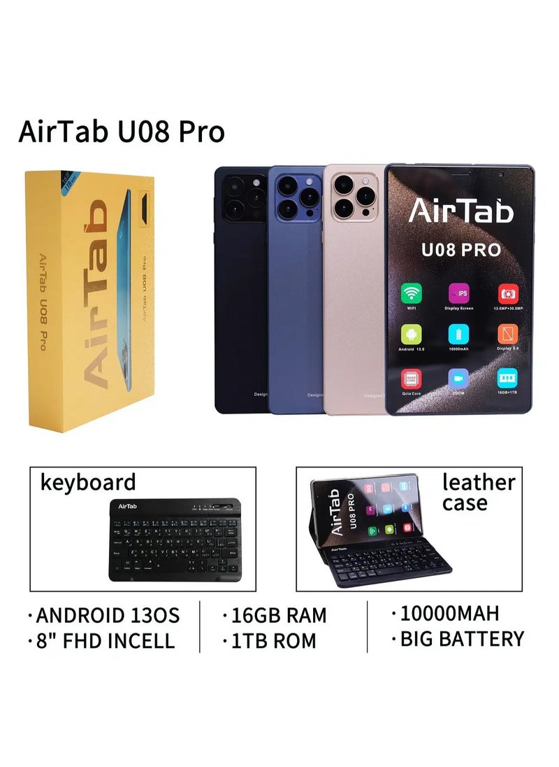 AirTab AirTab U08 Pro Tablet Performance and Style in Every Touch (Multicolour) 