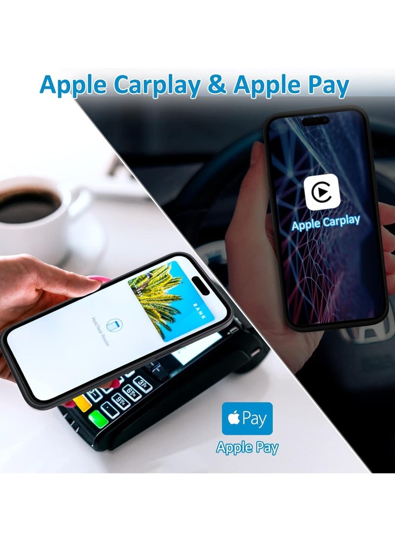 جنرال - حافظة بطارية لـ iPhone 15 Pro Max، سعة 6000 مللي أمبير في الساعة، مع حامل للهاتف المحمول، حافظة شحن محمولة مدعومة ببطارية قابلة لإعادة الشحن لـ iPhone 15 Pro Max. - Image 1