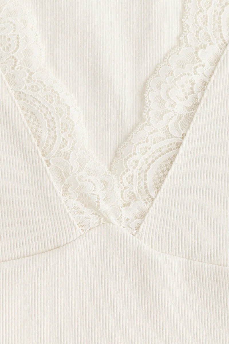 H&M Lace-trimmed vest top