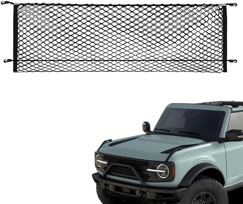 Trunk Cargo Net Compatible with Ford Bronco Sport 2021 2022 2023 2024 2025
