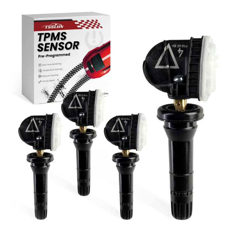 TSSLIIN PreProgrammed TPMS Sensor Fits forChevy forCadillac forGMC forBuick 433MHz Tire Pressure Monitor Sensors 1359877313516165 13506028 550254709902
