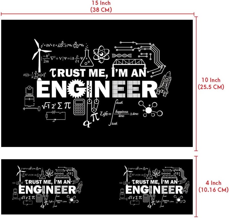 Techfit Premium Vinyl HD Printed Full Panel Laptop Skin/Sticker/Stretchable Vinyl/Cover Laptops Upto 15.6 inch No Residue, Bubble Free - Rocket Trust Me I am Engineer - Image 5