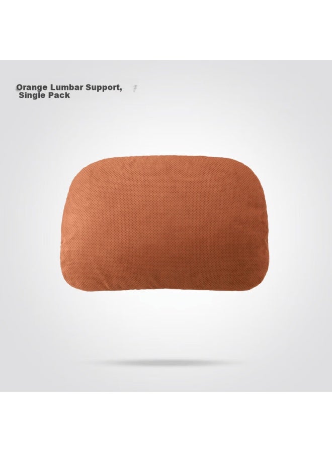 Bimll B Car Lumbar Support Perforated Suede Backrest Cushion Office Waist Pillow Seat Cushion Lumbar Pillow For Home And Car Use