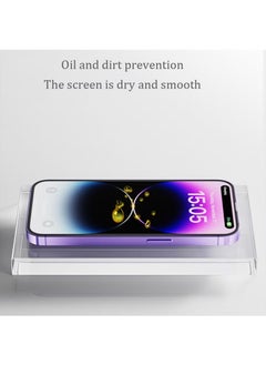 Generic Tempered Glass Screen Protector for iPhone 15 / iPhone 16 6.1 inch with Dust Free Easy Application - Ultra Clear, Scratch Resistant, Automatic Alignment and HD Clear Screen Guard (Clear with Black Edges)  - Image 4