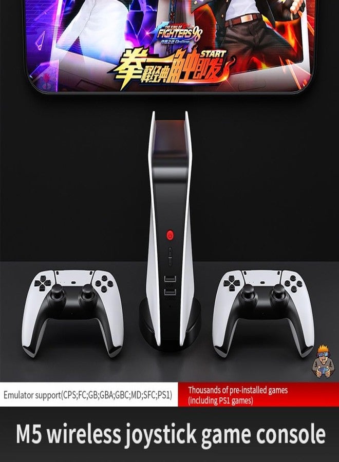 Playtastic M5 4K Retro Video Game Console 15,000+ Free Games, Plug & Play Tv Gaming Box With 2 Wireless Controllers, Hdmi Output, Lightweight Design, Compatible With Ps-1/CPS/FC/GBA/Arcade Games - Image 4