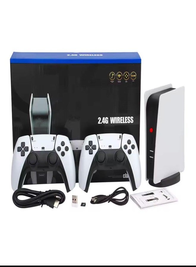 Playtastic M5 4K Retro Video Game Console 15,000+ Free Games, Plug & Play Tv Gaming Box With 2 Wireless Controllers, Hdmi Output, Lightweight Design, Compatible With Ps-1/CPS/FC/GBA/Arcade Games - Image 1
