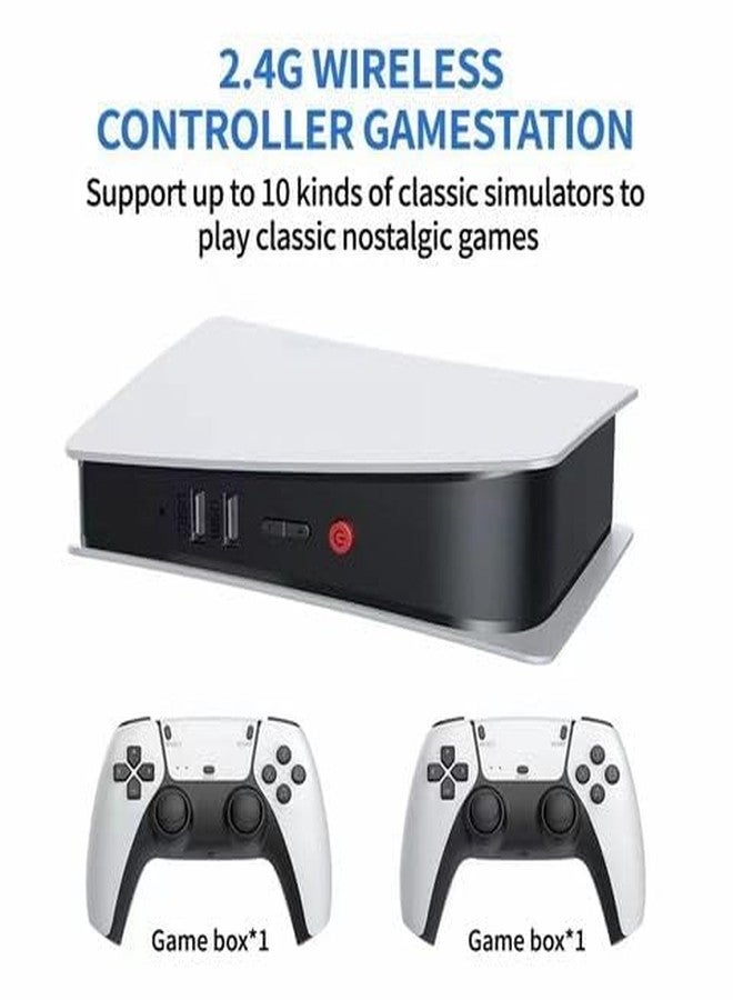 Playtastic M5 4K Retro Video Game Console 15,000+ Free Games, Plug & Play Tv Gaming Box With 2 Wireless Controllers, Hdmi Output, Lightweight Design, Compatible With Ps-1/CPS/FC/GBA/Arcade Games - Image 3