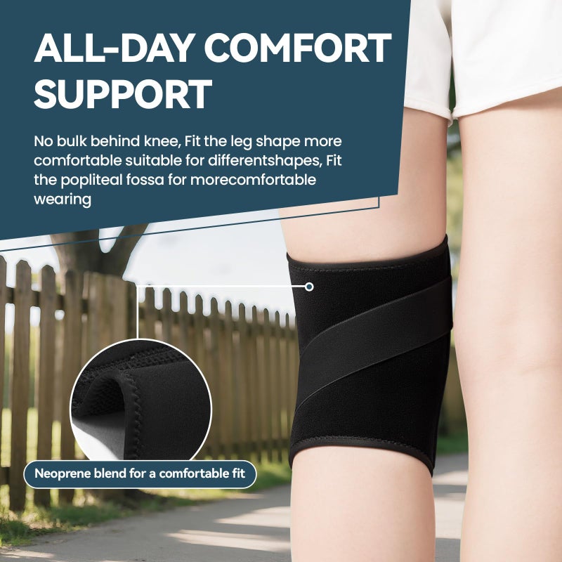 JOMVD Knee Brace for Knee Pain Relief, Adjustable Knee Support with Side Stabilizers for Meniscus Tear, Arthritis, ACL, PCL, MCL, Joint Pain Recovery, Women & Men,Medium - Image 5