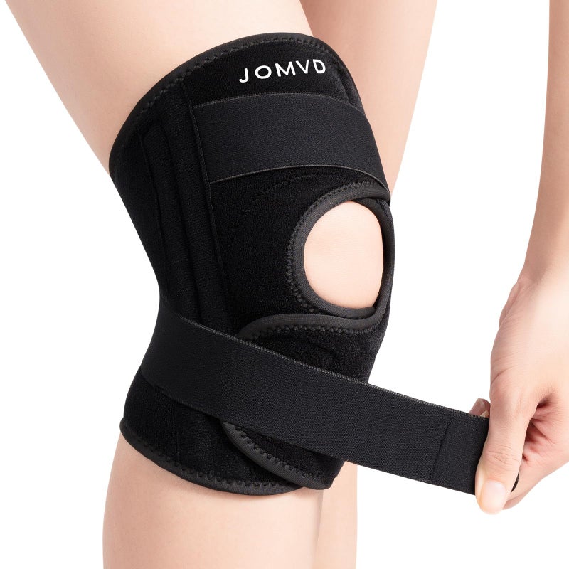 JOMVD Knee Brace for Knee Pain Relief, Adjustable Knee Support with Side Stabilizers for Meniscus Tear, Arthritis, ACL, PCL, MCL, Joint Pain Recovery, Women & Men,Medium - Image 1