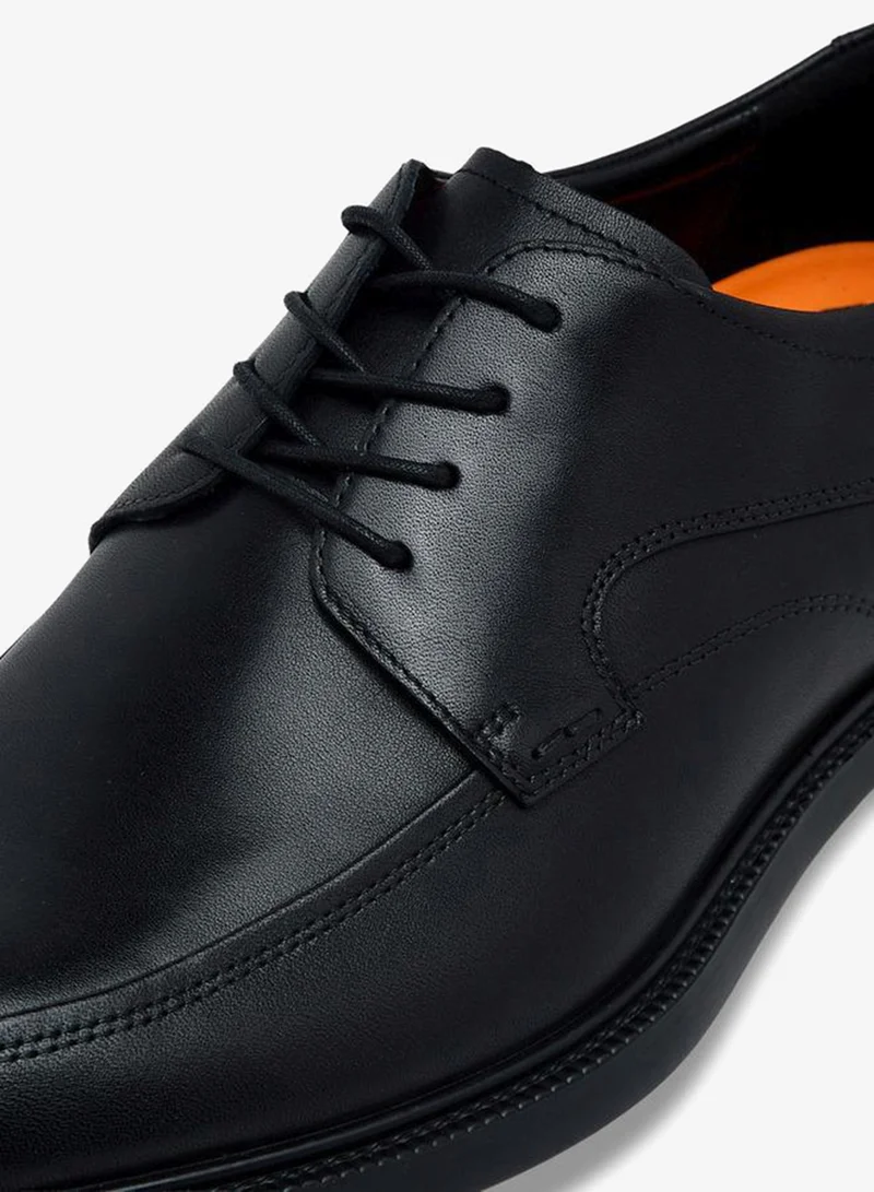 Le Confort BLACK Men Leather Lace-Up Derby Shoes for Men | Best Price UAE