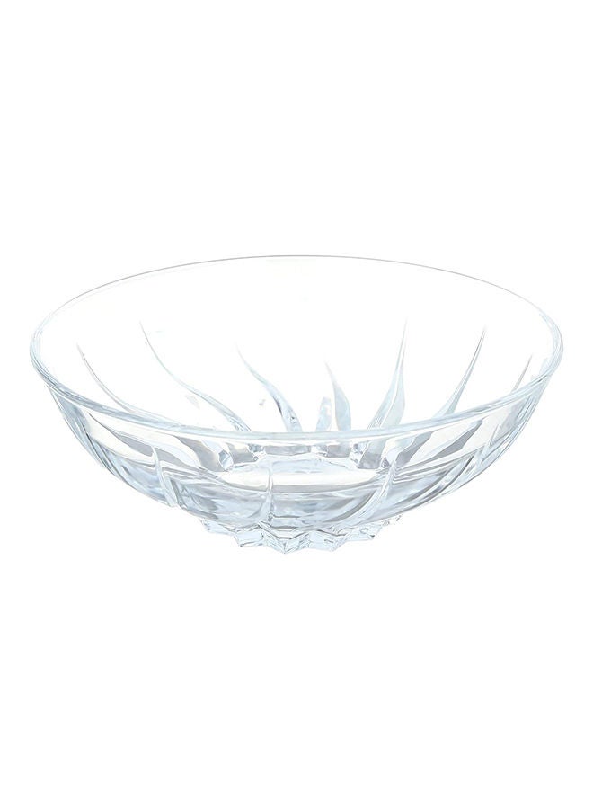 RCR Trix Decorative Glass Desert Bowl - 24.5cm Clear