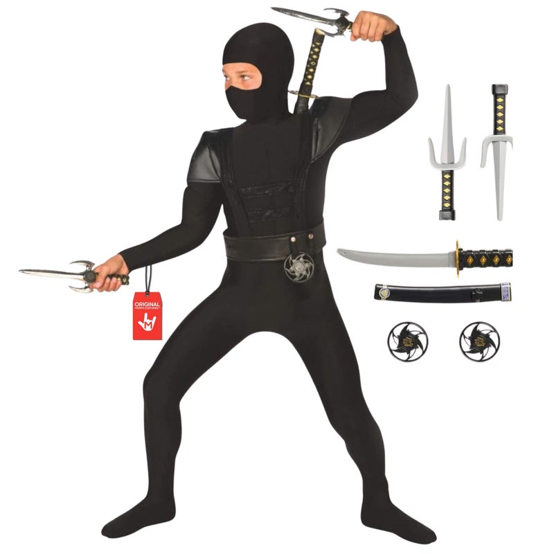 Morph Kids Ninja Costume Ninja Costumes for Boys Boys Halloween Costume Halloween Costumes for Kids Medium - Image 2
