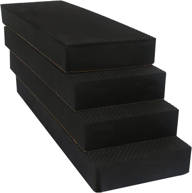 GameXcel حامي جدار المرآب واقي أبواب السيارات حراس المرآب واقيات EVA فوم سميك مقاوم للماء ذاتي اللصق وسادة جدار المرآب لأبواب السيارات مضادة للاصطدام 4 عبوات سوداء - Image 1