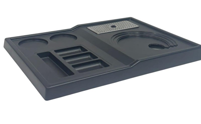 PAUL SONS Hospitality Kettle and Condiment Organizer Tray Made of ABS Plastic Square, Used for Hotels, Home use, or Office Black Size : (Pack of 1Pc) - Image 5