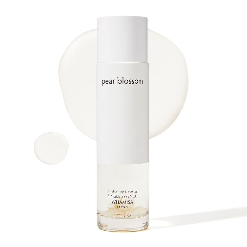 Whamisa Organic Pear Blossom Essence Toner - complexion for All skin types, Vegan, Korean skincare, Toner Essence, Improve Skin tone, Fine lines