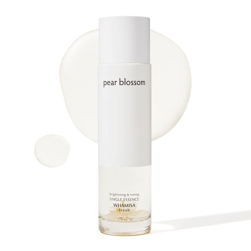 Whamisa Organic Pear Blossom Essence Toner - complexion for All skin types, Vegan, Korean skincare, Toner Essence, Improve Skin tone, Fine lines