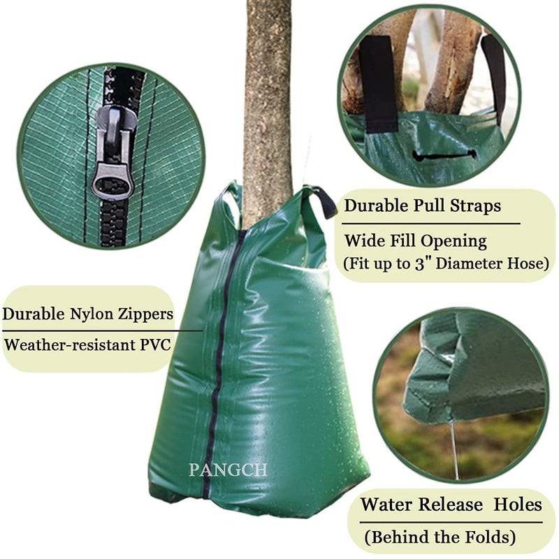 PANGCH Tree Watering Bag, 20 Gallon Slow Release Tree Watering Bags-Drip Irrigation Bag for Newly Planted or Established Trees (5 Pack) - Image 2