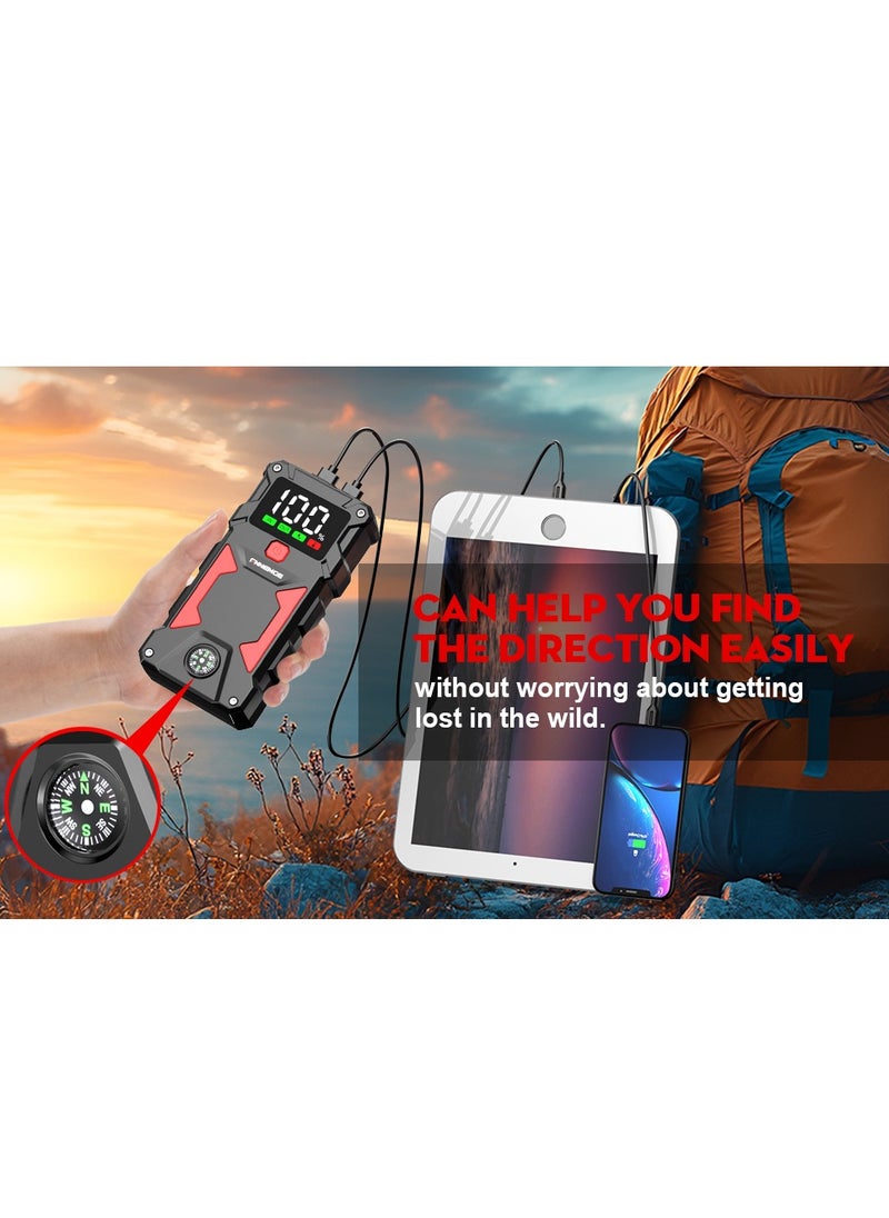 【Ultra-large Capacity】Jump Starter 24800mAh Supports All Gasoline Car and 8.0L Diesel 12V Portable Power Pack Automotive Battery Booster Charger with USB Port Smart Jumper, Display and Emergency Light - pzsku/Z6209E4E17793CEFE60AFZ/45/_/1736918287/7d2c39b5-55e7-46d1-914d-5307f4cada6a
