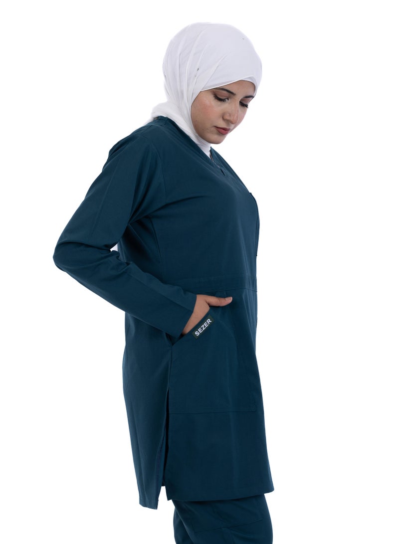 sezer Medical tunic made from cotton Lycra—comfortable, stylish, and ideal for healthcare professionals. - Image 5