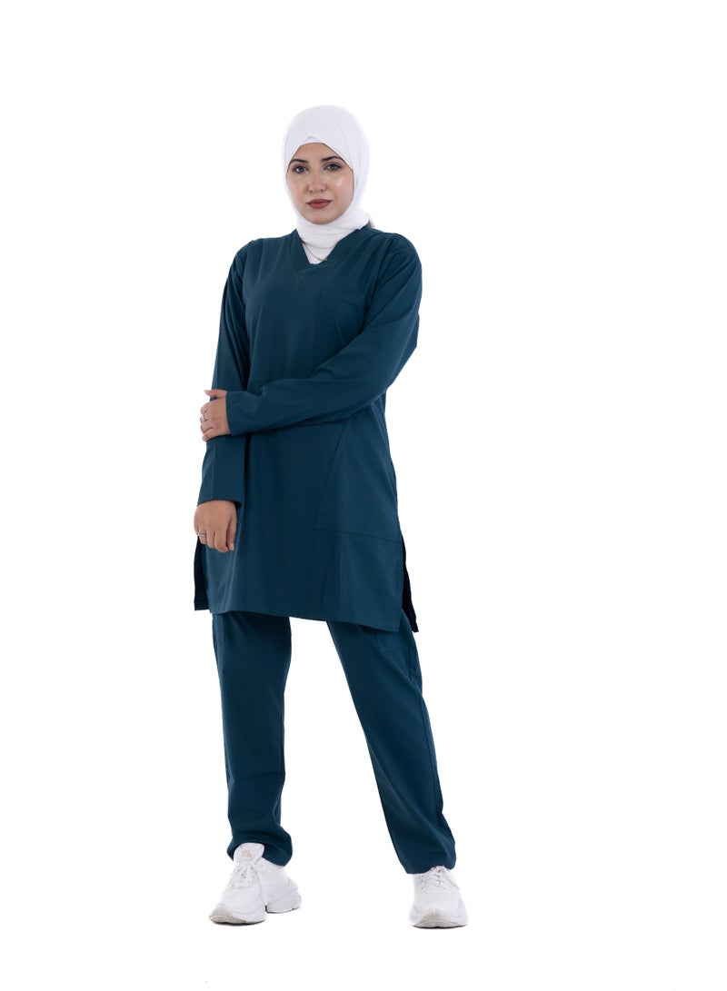 sezer Medical tunic made from cotton Lycra—comfortable, stylish, and ideal for healthcare professionals. - Image 3