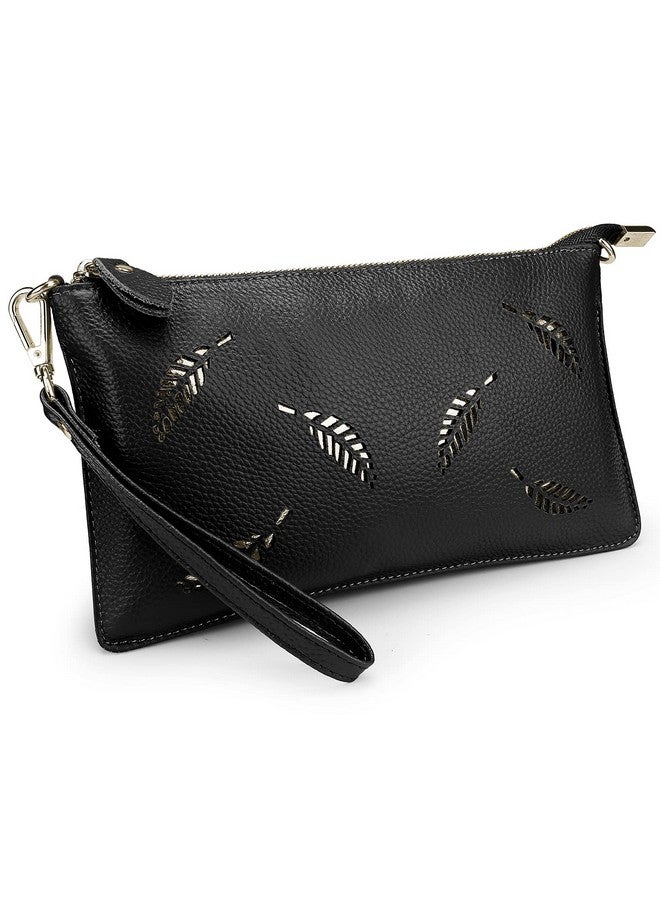 YALUXE Women'S Genuine Leather Wristlet Clutch Crossbody Phone Bags Wallet Purses And Handbags For Women - Image 1