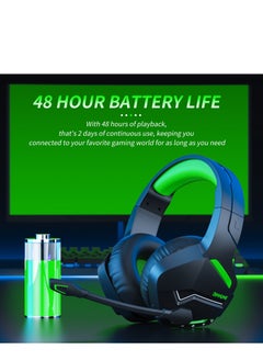 BINNUNE Wireless Gaming Headset with Noise Cancelling Microphone for PC PS4 PS5, 2.4G Headset with Mic for Laptop Computer  - Image 5