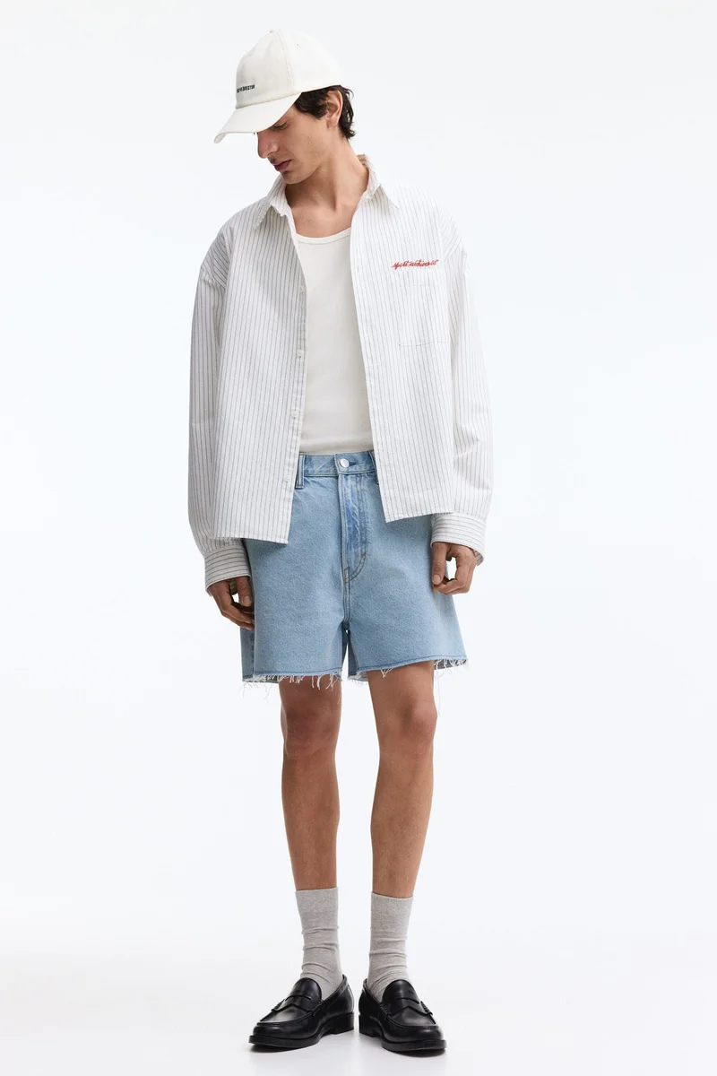 H&M  Baggy denim shorts for Men | Best Price UAE