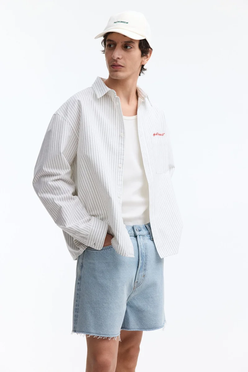 Baggy denim shorts