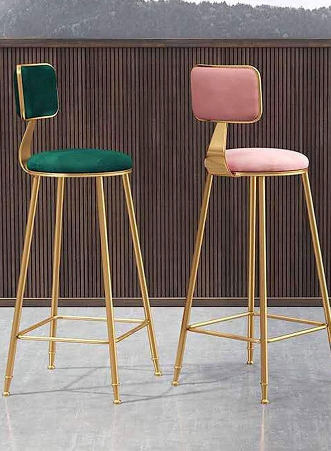 Bar Stool,Bar Chair High Chair Modern Dining Chair with Backs Upholstered Counter Height Stools Bar Chairs with Sturdy Steel for Kitchen Pub Party(Pink/2)