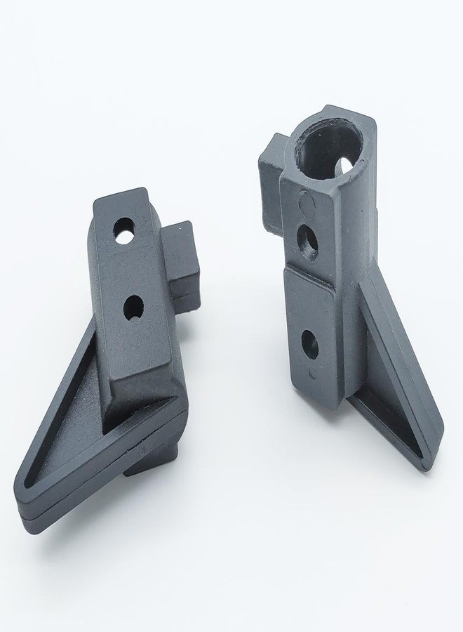 ForconMed Rollator backrest Brackets, backrest Pivot Brackets for Rollator,Rollator with Back Support,Without Hardware,Rollator Backrest Replacement Parts.(1Pr,Black) - Image 1