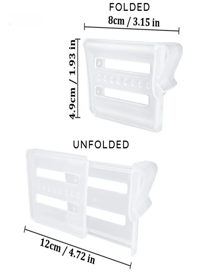 Sangpri Refrigerator Internal Drawer Shelf Divider Clip - Set of 12 | Adjustable Fridge Storage Partition Clips for Organized and Adjustable Shelf Space (12) - Image 3