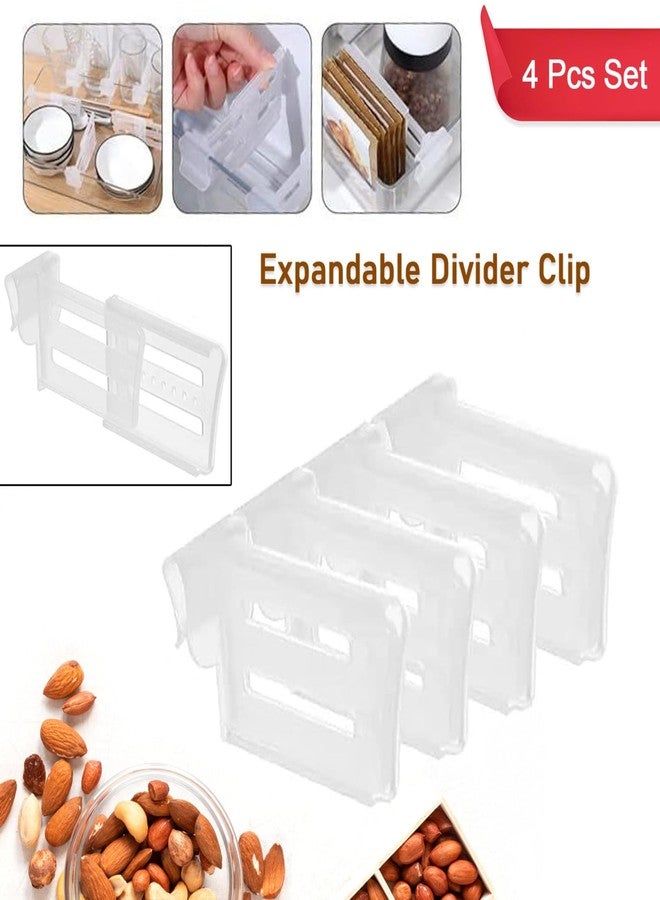 Sangpri Refrigerator Internal Drawer Shelf Divider Clip - Set of 12 | Adjustable Fridge Storage Partition Clips for Organized and Adjustable Shelf Space (12) - Image 4