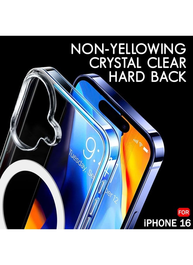 TheGiftKart TheGiftKart Ultra-Hybrid Back Case Cover for iPhone 16 Compatible with MagSafe | Camera Protection | Hard Crystal Clear Back | Shockproof Bumper Case Cover for iPhone 16 (PC & TPU, Transparent)  - Image 3
