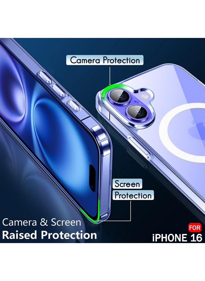 TheGiftKart TheGiftKart Ultra-Hybrid Back Case Cover for iPhone 16 Compatible with MagSafe | Camera Protection | Hard Crystal Clear Back | Shockproof Bumper Case Cover for iPhone 16 (PC & TPU, Transparent)  - Image 4