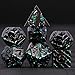 Maywin Metal Dice Set with Inlay Design Heavy Zinc Alloy DND Dice for RPG Tabletop Gaming - Image 4