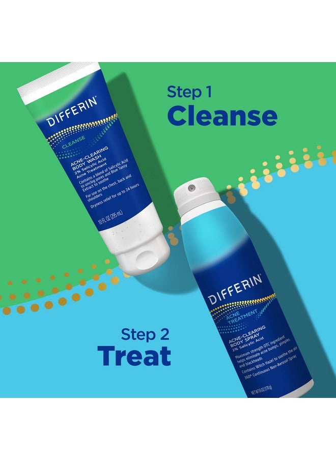 differin Differin Acne Body Spray, Acne Treatment with Salicylic Acid by the makers of Differin Gel, 360 Formula for Back Acne, Chest and Shoulders, 6 oz  - Image 4