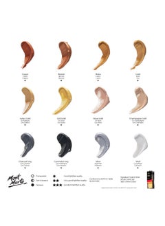 Mont Marte Mont Marte Gold Paint Series Set of 12pc x 36ml  - Image 2