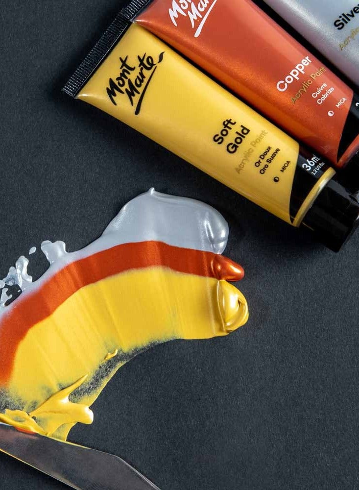 مونت مارتي - طقم ألوان سلسلة الذهب من مونت مارت 12 قطعة × 36 مل - Image 3