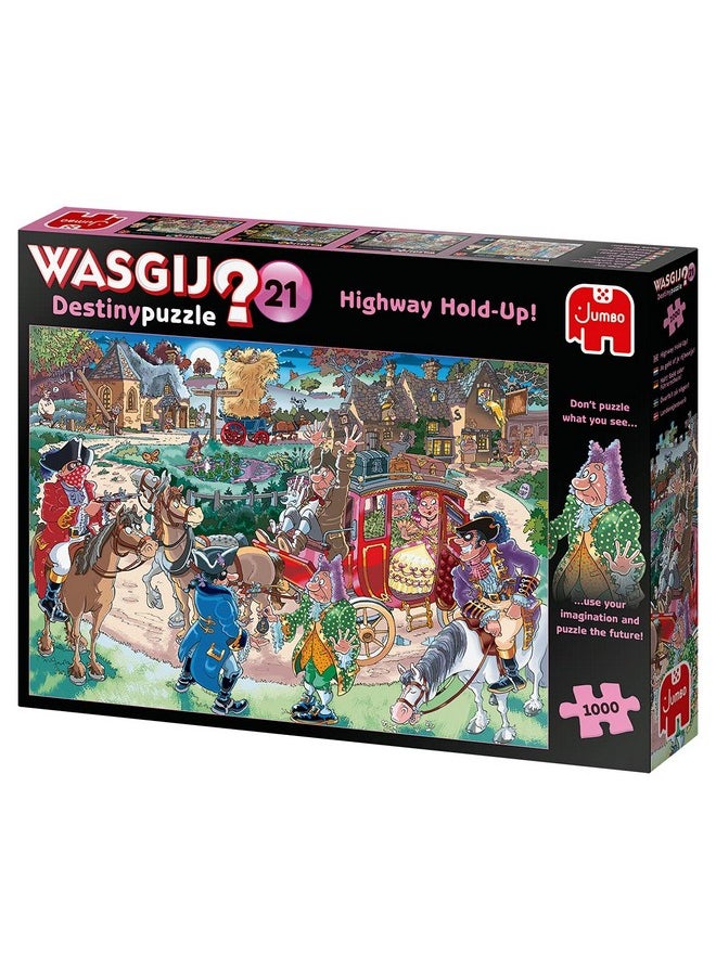 jumbo - Wasgij Retro Destiny 21 Highway Hold Up! Unique Collectable Jigsaw Puzzles For Adults 1000 Piece - Image 1