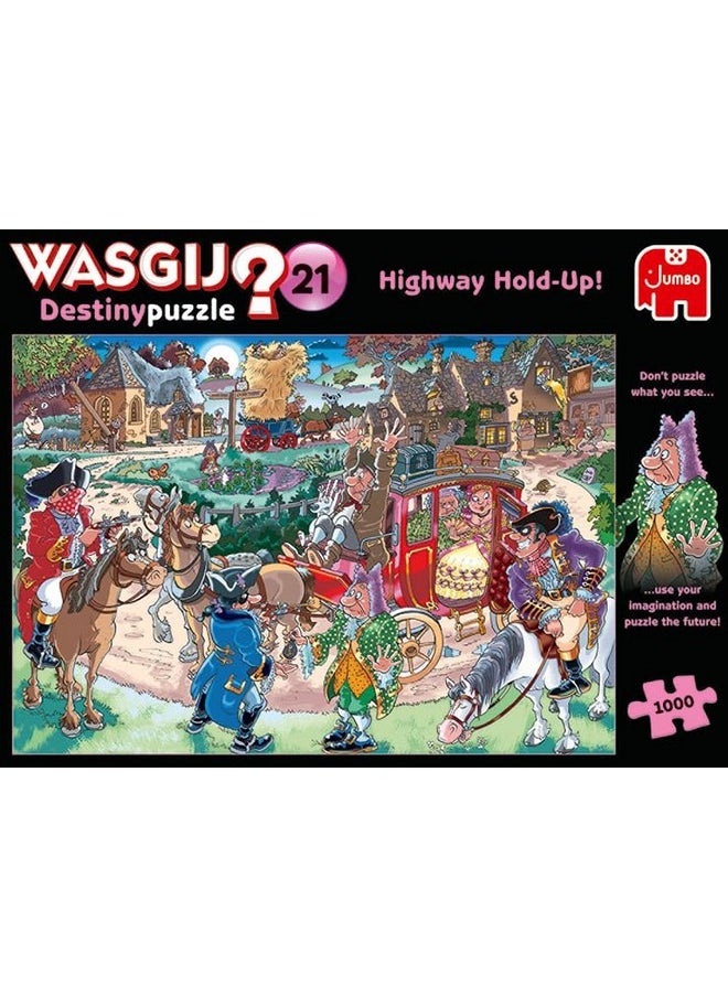 jumbo - Wasgij Retro Destiny 21 Highway Hold Up! Unique Collectable Jigsaw Puzzles For Adults 1000 Piece - Image 1