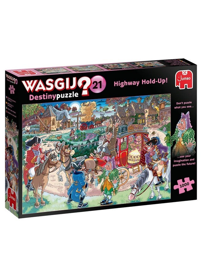 jumbo - Wasgij Retro Destiny 21 Highway Hold Up! Unique Collectable Jigsaw Puzzles For Adults 1000 Piece - Image 1