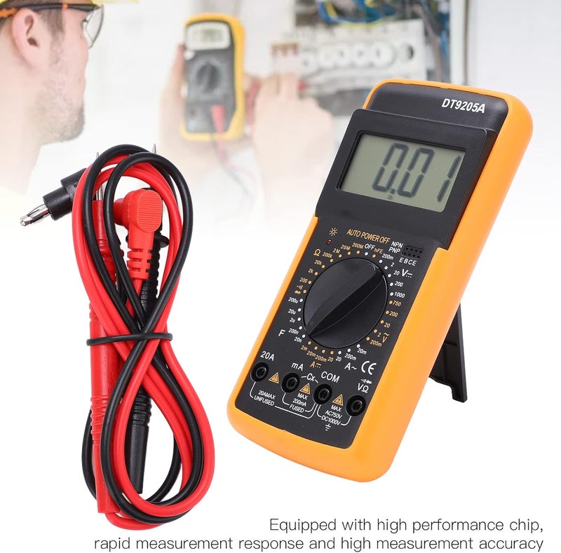 Digital multimeter – voltage meter – DC/AC voltage measurement, resistance & capacitance reading, continuity & diode test, safe overload protection, ideal handheld automotive and home electrical use - Image 4
